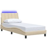  Okvir za krevet bez madraca krem 90x200cm od tkanine - Krema 90 x 200 cm | shoptok.hr
