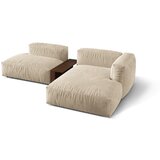 Micadoni Bež in kremno bela kotna sedežna garnitura iz tkanine bouclé (desni kot) Martina – Home | Shoptok.si