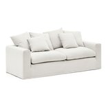 Kave Home Bela lanena sedežna garnitura 240 cm Nora – | Shoptok.si