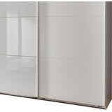 Livetastic omara z drsnimi vrati, bela, bela, visoki sijaj | Shoptok.si