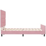  s opruga kutije Ružičasta 140 x 190 cm Baršun | shoptok.hr