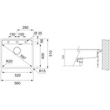 Franke 114.0661.384 Maris MRG 610-52 RTL pomivalno korito iz umetnega kamna | Shoptok.si