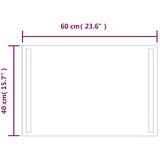  LED kupaonsko ogledalo 60x40 cm | Eponuda.com