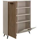 XORA visoka komoda, bež, barve hrasta | Shoptok.si
