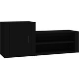 vidaXL omarica za čevlje črna 130x35x54 cm inženirski les, (20709873) | Shoptok.si