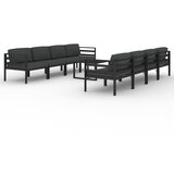  9-dijelna vrtna garnitura s jastucima aluminijska antracit | shoptok.hr