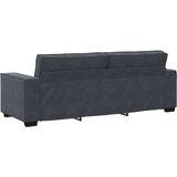  Dvodijelni set sofa s jastucima, tamno sivi baršun | Shoptok.si
