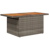 vidaXL 6-dijelni set vrtnih sofa s jastučićima siva poli ratan, 2-sjedna vrtna sofa s skladištem i jastučićima siva poli ratan Cijene