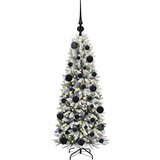 vidaXL Umestno božično drevo med 150 LED Bela 53 x 53 x 120 cm | Shoptok.si
