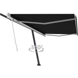 vidaXL Prostostoječa ročno zložljiva tenda 500x350 cm antracitna Cene