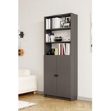 Hanah home polica za knjige Bili5 Shelf 2 Lid, 80 cm, antracit | Eponuda.com