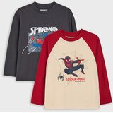 Sinsay Pamučne loose majice s dugim rukavima, paket od 2 kom Spider-Man | shoptok.hr