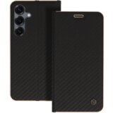  Premium preklopna torbica Samsung Galaxy A26 - carbon črna z zlatim robom | Shoptok.si