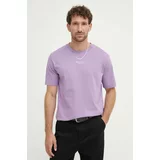 Marc O'Polo Bombažna kratka majica moški, vijolična barva