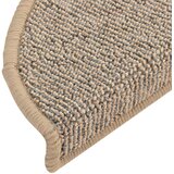  Prostirke za stepenice 15 kom 56x17x3 cm smeđe poluokrugle | shoptok.hr