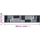 Tepih perivi s uzorkom boce vina 60x300 cm baršunasti | shoptok.hr