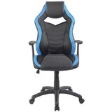 Hom`in GAMING STOL kovina, umetna masa, tekstil modra, črna | Shoptok.si
