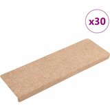 vidaXL Samolepilne preproge za stopnice 30 kosov rjave 65x21x4cm | Shoptok.si