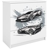  Dječja komoda - AUTO - bijela | shoptok.hr
