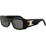 Maxi Triomphe Black Rectangular Sunglasses - ONE SIZE (53)