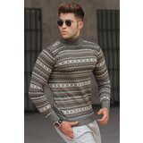Madmext Khaki Turtleneck Knitwear Sweater 5170 cene