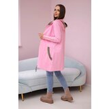 Kesi Sweatshirt with decorative belt light pink | shoptok.hr