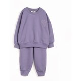 VAUVA dečije set od 2: pantalone i dukserica sa cvetom - roze / 12-18 mes | Eponuda.com