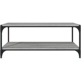 TV ormarić boja hrasta 100x33x41 cm konstruirano drvo i čelik | shoptok.hr