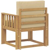  2 Komad Set vanjskih sofa Poliester Bijela i Bež | shoptok.hr