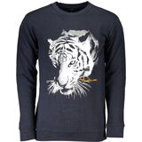 Cavalli Class MEN&#39;S BLUE ZIPLESS SWEATSHIRT | Shoptok.si