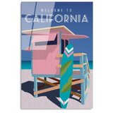 WALLXPERT dekorativna slika od kaljenog stakla, california (uv 1013) 30 x 45cm | ePonuda.com