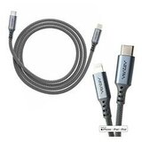 Ventev podatkovni kabel V224372 Lightning na Type C dožina 1,2 m Fast charge - Made for Apple - siv pleten | Shoptok.si