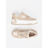 Shelvt Women's sneakers with lace beige | Shoptok.si