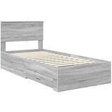  Okvir za krevet Siva Sonoma 90 x 200 cm Konstruirano drvo | shoptok.hr