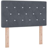  Boxspring krevet s madracem Tamnosiva 80 x 200 cm Baršun | shoptok.hr