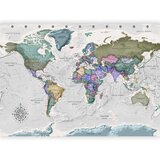  Foto tapeta - Geography study - world map with signed countries in English 400x280 Vodootporna | shoptok.hr