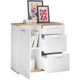 Modern Living komoda bc 1035, bela, hrast | Shoptok.si