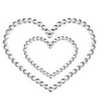 Bijoux Indiscrets Okraski za bradavičke Mimi Heart srebrni | Shoptok.si