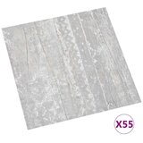  Podne daske 55 pcs Sivi 5 11 m² PVC - Svijetlosiva i bijela | shoptok.hr