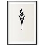 Plakat - Torch Shaped Like the Eiffel Tower 60x90 Crni okvir s margom | shoptok.hr