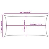  Jedro za zaštitu od sunca 160 g/m² pravokutno 3x5 m HDPE | shoptok.hr