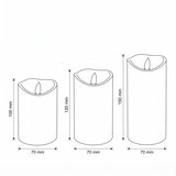 Brilagi SET 3x LED sveća LED/3xAAA krem boje + daljinski upravljač | Eponuda.com