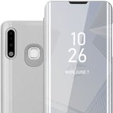 Cadorabo Ohišje, združljiv s Samsungom v Agate Silver - Clear View Zrcalo Zaščitni pokrov s funkcijo stojala 360 stopinj zaščita, (20568697) | Shoptok.si