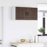 Ormar za Zid Lucca 2 pcs Smeđi hrast 40 x 31 x 40 cm | shoptok.hr