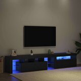 TV ormar 2 pcs Crni hrast 215 x 36,5 x 40 cm Konstruirano drvo | shoptok.hr
