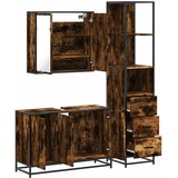  3-dijelni set kupaonskog namještaja boja hrasta drveni | shoptok.hr