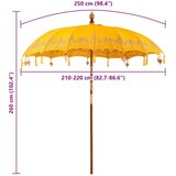  Balineški Parasol Žuta 215 x 215 x 260 cm | Eponuda.com