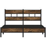  Posteljni okvir brez vzmetnice z vzmetnice dim. hrast 137x190cm, (21611452) | Shoptok.si