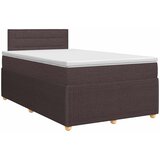  Boxspring krevet s madracem Tamno smeđa 120 x 200 cm Tkanina | shoptok.hr