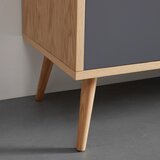 Bessagi Home retro komoda lena, hrast, siva | Shoptok.si